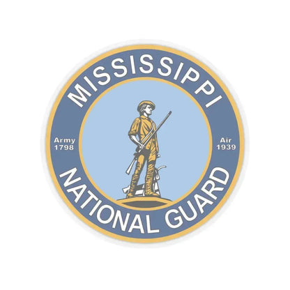 Mississippi National Guard - STICKER Vinyl Kiss-Cut Decal 4 Inch Transparent - The Sticker Space