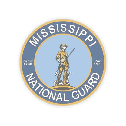 Mississippi National Guard - STICKER Vinyl Kiss-Cut Decal 6 Inch Transparent - The Sticker Space