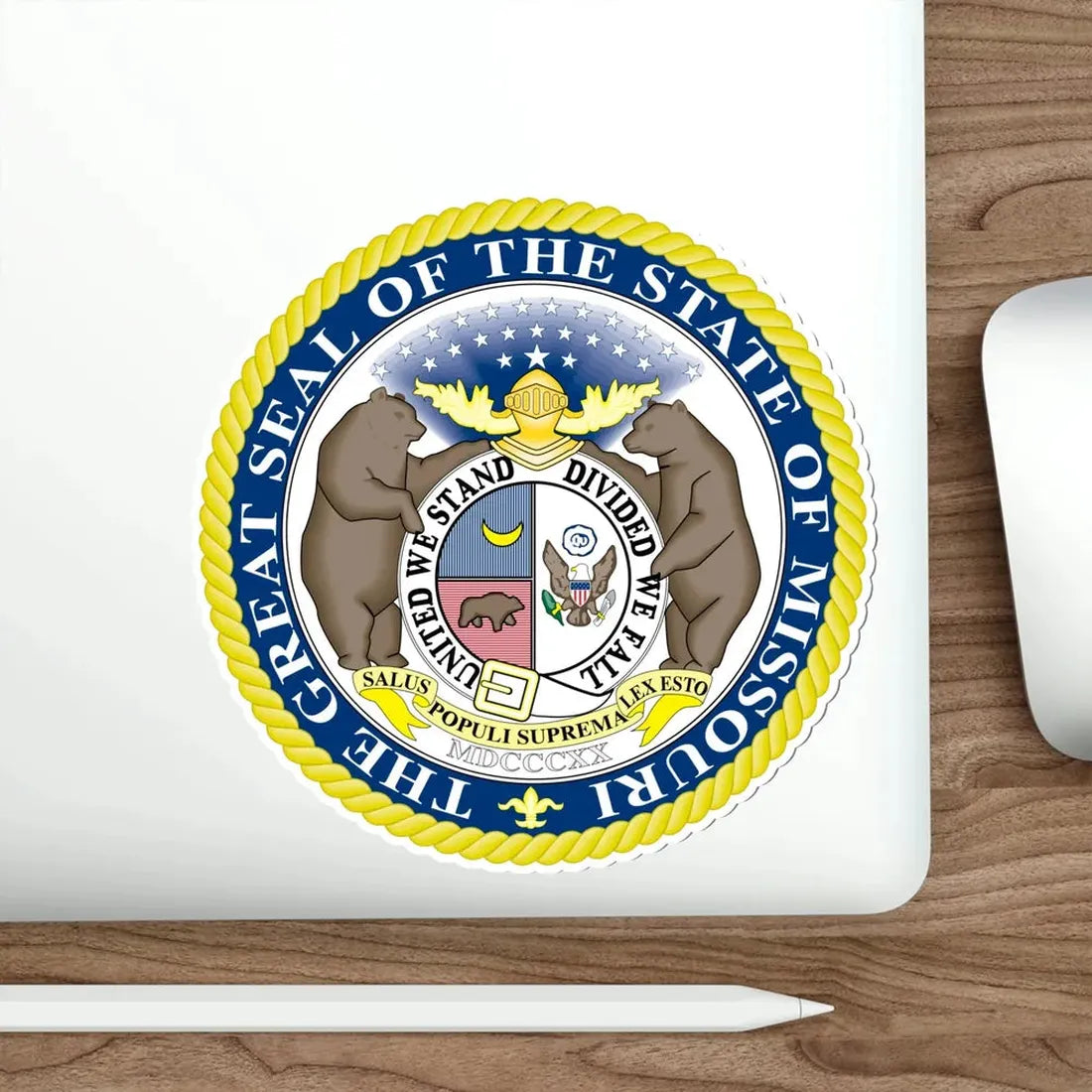 Missouri State Seal STICKER Vinyl Die-Cut Decal - The Sticker Space