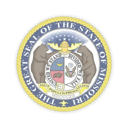 Missouri State Seal - STICKER Vinyl Kiss-Cut Decal 2 Inch Transparent - The Sticker Space