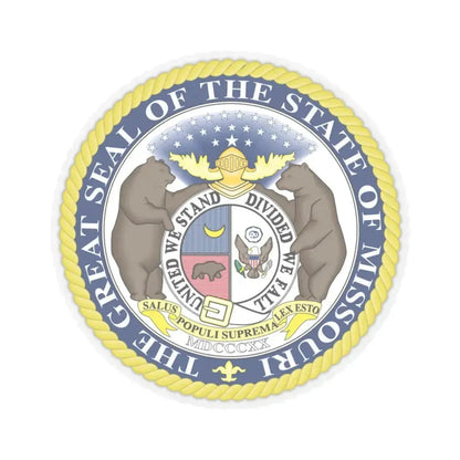 Missouri State Seal - STICKER Vinyl Kiss-Cut Decal 3 Inch Transparent - The Sticker Space