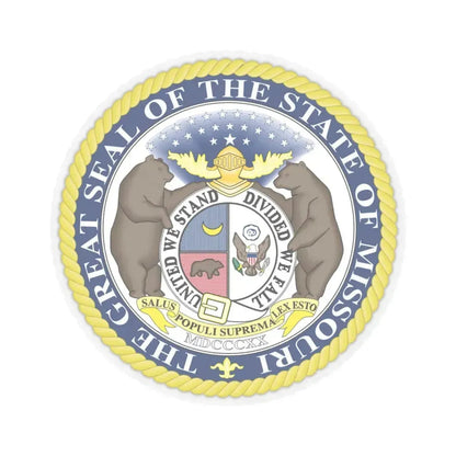 Missouri State Seal - STICKER Vinyl Kiss-Cut Decal 4 Inch Transparent - The Sticker Space