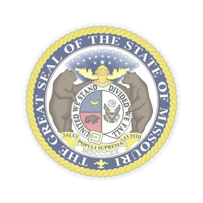 Missouri State Seal - STICKER Vinyl Kiss-Cut Decal 6 Inch Transparent - The Sticker Space