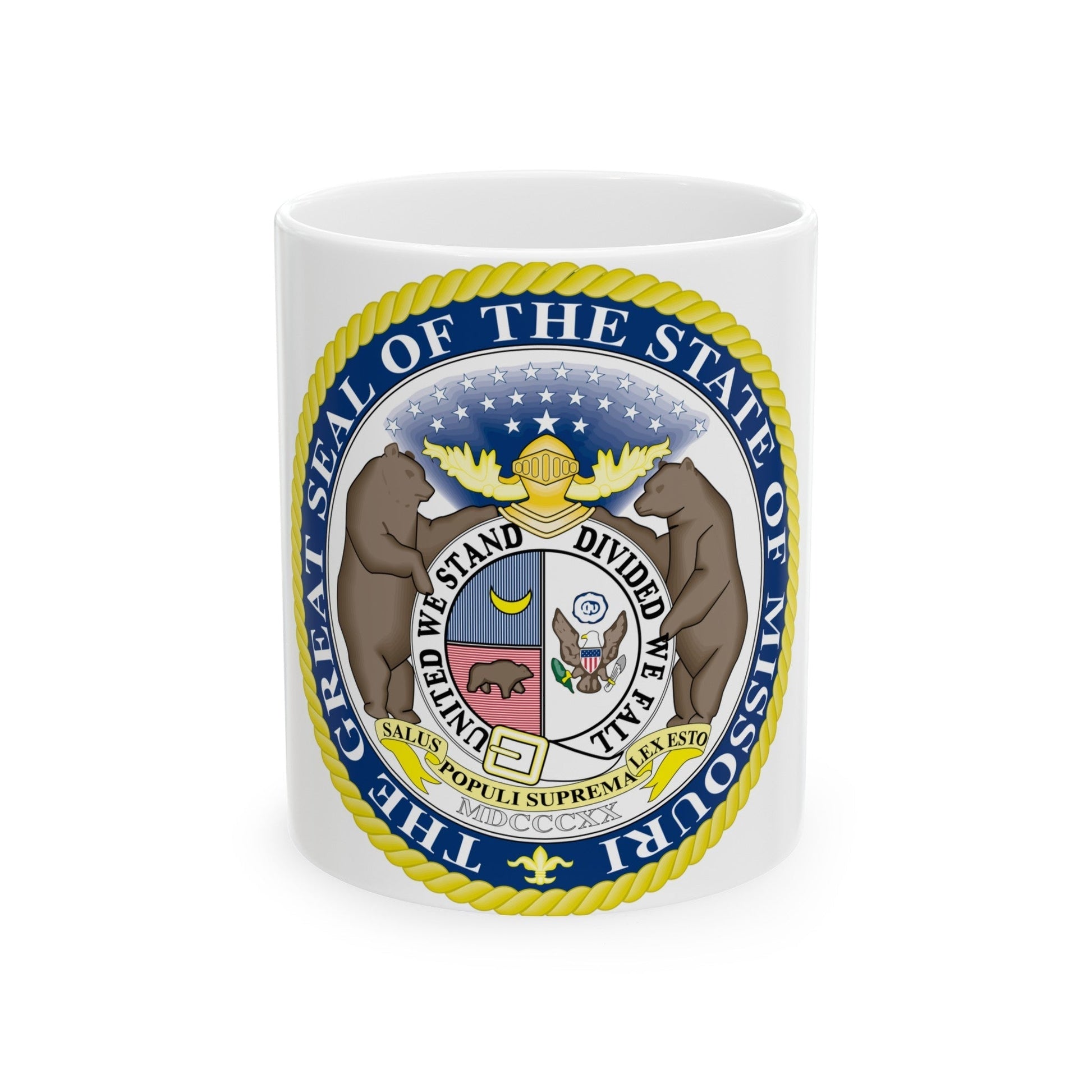 Missouri State Seal - White Coffee Mug-11oz-The Sticker Space