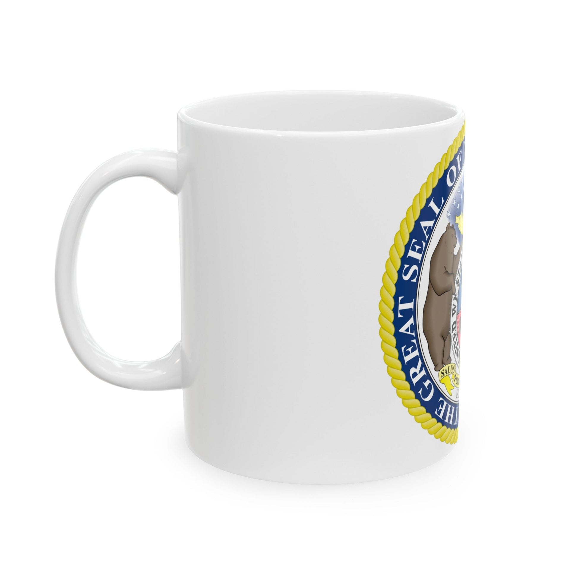 Missouri State Seal - White Coffee Mug-The Sticker Space