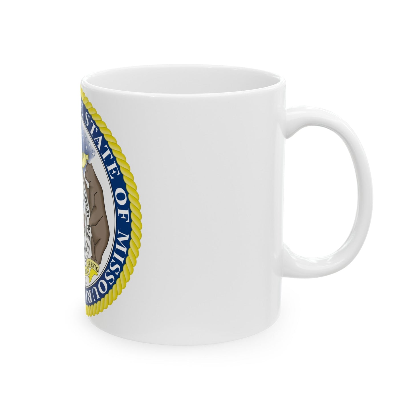 Missouri State Seal - White Coffee Mug-The Sticker Space