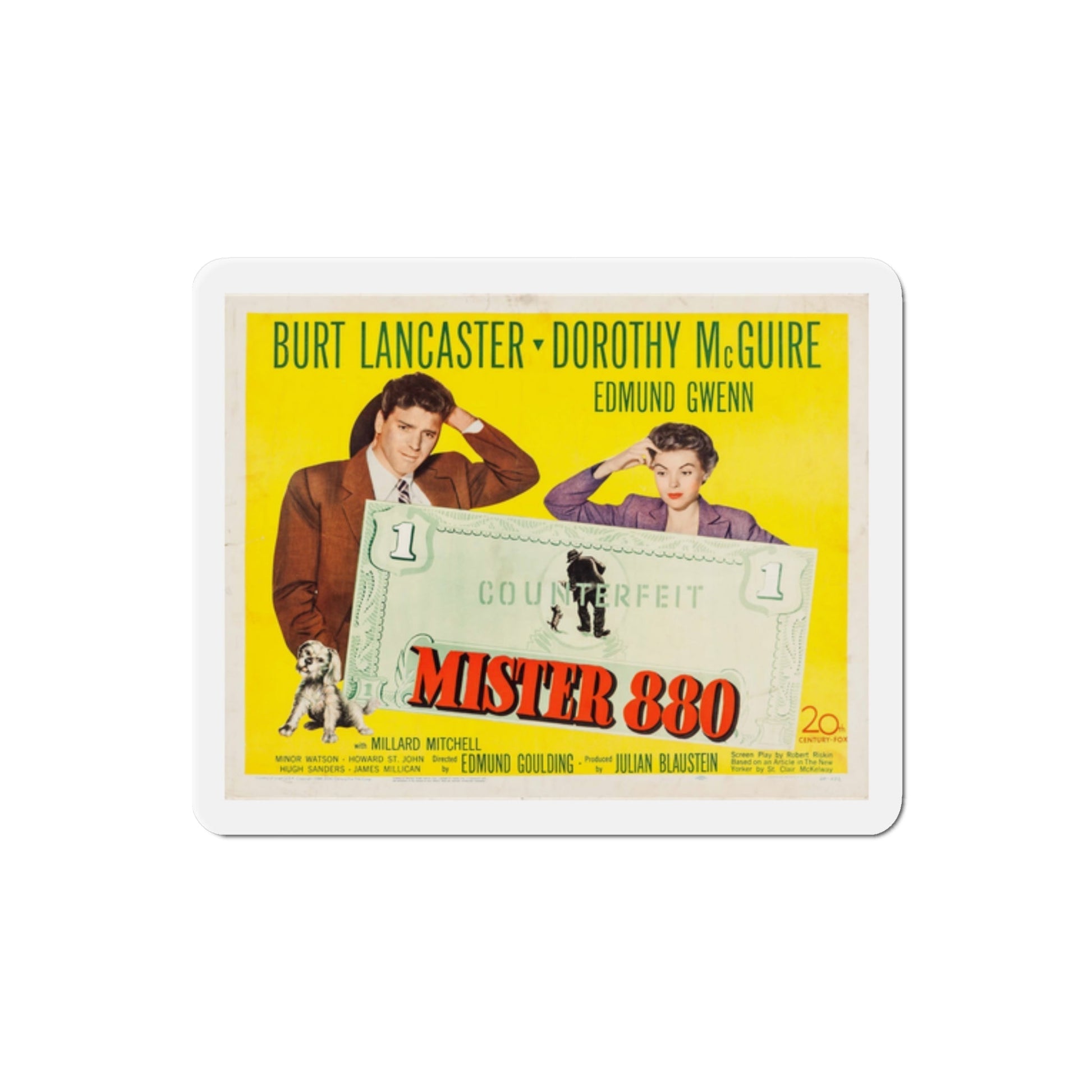 Mister 880 1950 v2 Movie Poster Die-Cut Magnet-2 Inch-The Sticker Space