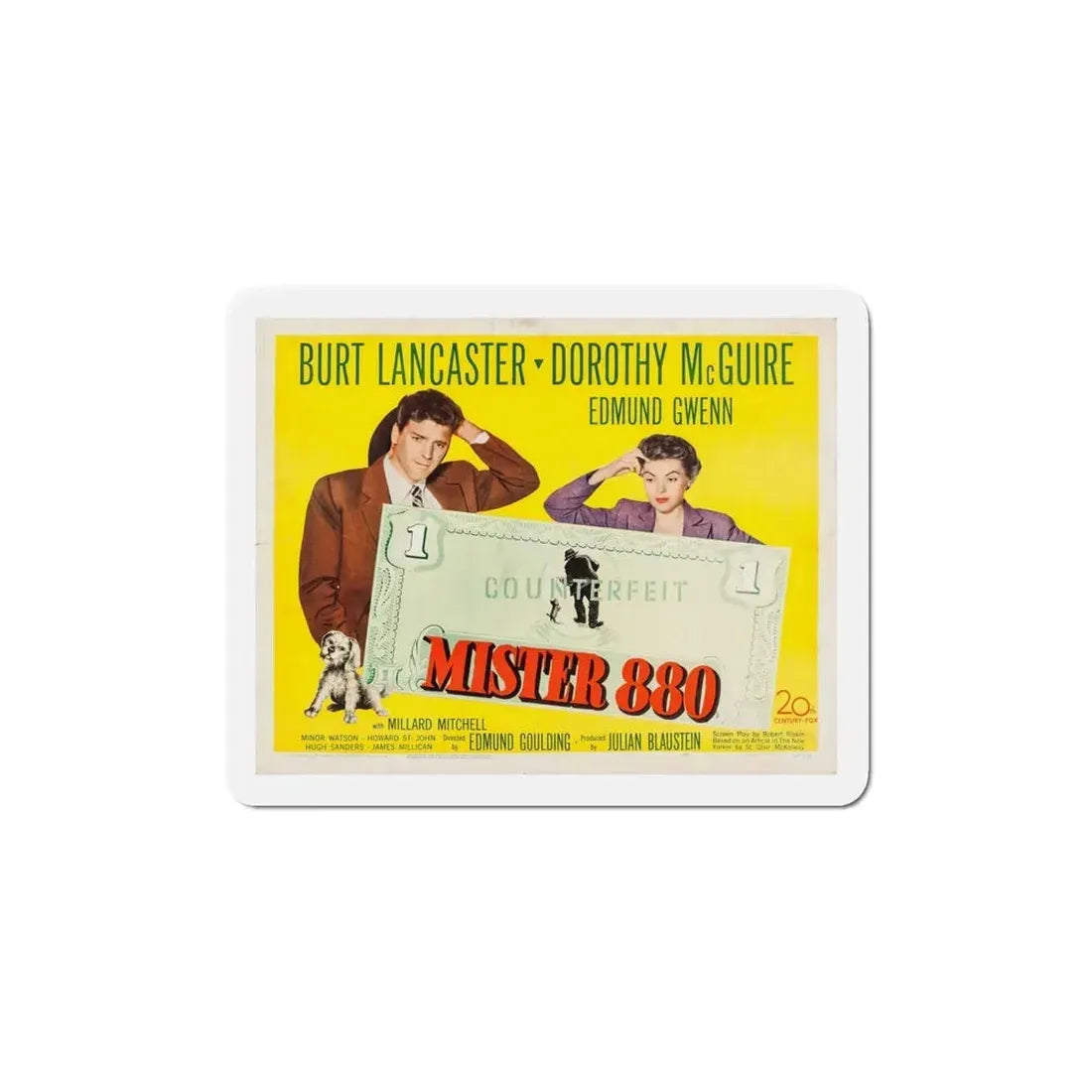 Mister 880 1950 v2 Movie Poster Refrigerator Magnet 6 Inch - The Sticker Space