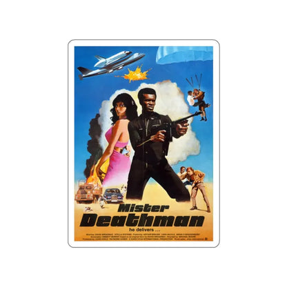 MISTER DEATHMAN 1977 Movie Poster STICKER Vinyl Die-Cut Decal 2 Inch - The Sticker Space