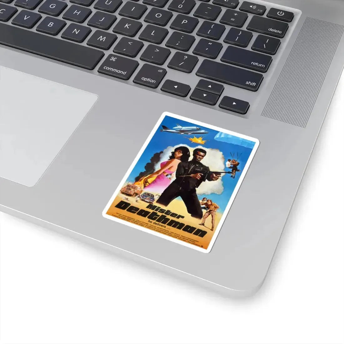 MISTER DEATHMAN 1977 Movie Poster - STICKER Vinyl Kiss-Cut Decal - The Sticker Space