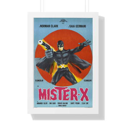 MISTER X (AVENGER X) 1967 - Framed Movie Poster-16″ x 24″-The Sticker Space