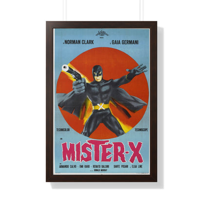 MISTER X (AVENGER X) 1967 - Framed Movie Poster-20" x 30"-The Sticker Space