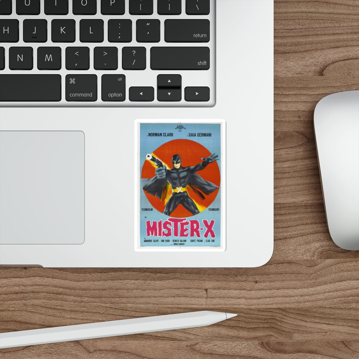 MISTER X (AVENGER X) 1967 Movie Poster STICKER Vinyl Die-Cut Decal-The Sticker Space