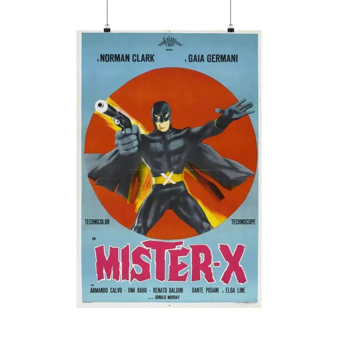 MISTER X (AVENGER X) 1967 - Paper Movie Poster 20″ x 30″ Matte - The Sticker Space