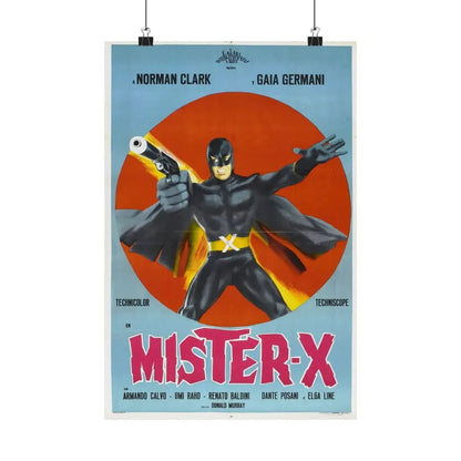 MISTER X (AVENGER X) 1967 - Paper Movie Poster - The Sticker Space