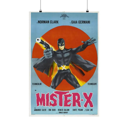 MISTER X (AVENGER X) 1967 - Paper Movie Poster - The Sticker Space