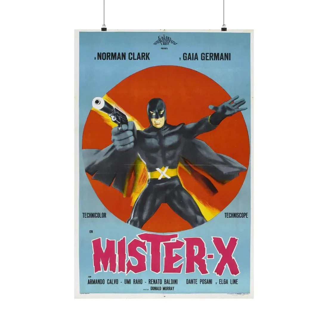 MISTER X (AVENGER X) 1967 - Paper Movie Poster - The Sticker Space