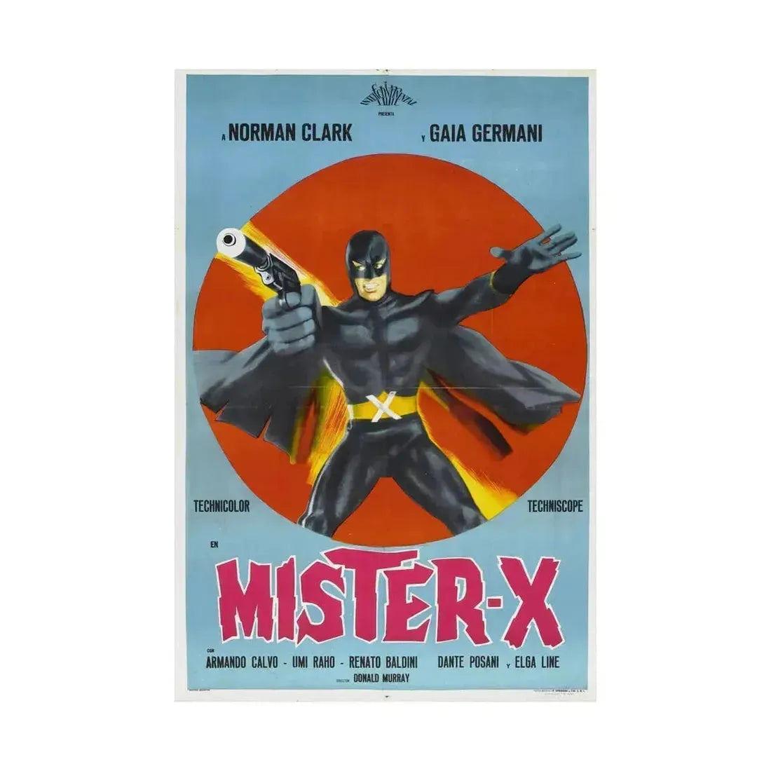 MISTER X (AVENGER X) 1967 - Paper Movie Poster - The Sticker Space