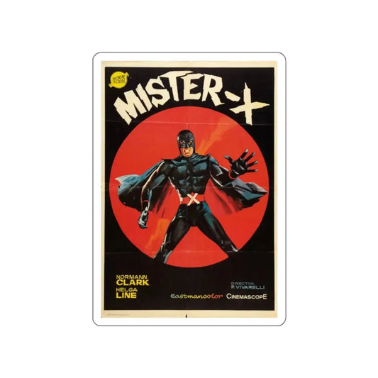 MISTER X (AVENGER X) 2 1967 Movie Poster STICKER Vinyl Die-Cut Decal 2 Inch - The Sticker Space