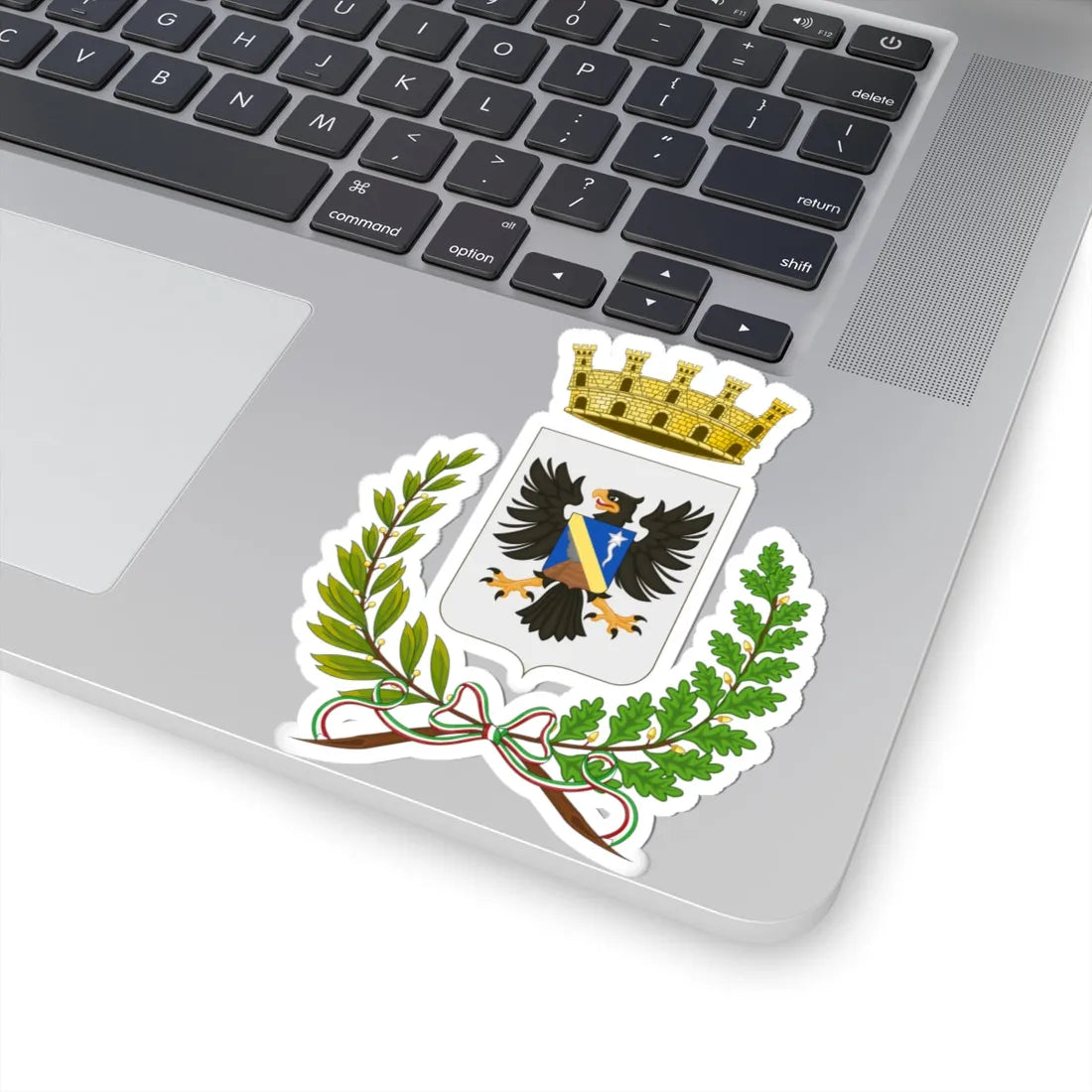Misterbianco-Stemma (Italy) (Coat of Arms) STICKER Vinyl Kiss-Cut Decal - The Sticker Space