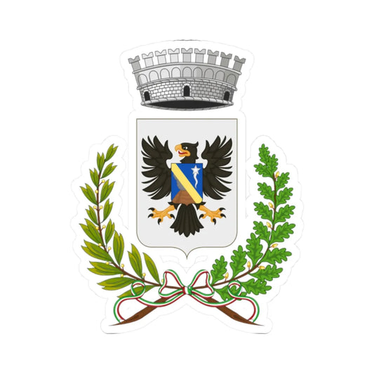 Misterbianco-Stemma pre-2023 (Italy) (Coat of Arms) STICKER Vinyl Kiss-Cut Decal 2 Inch White - The Sticker Space