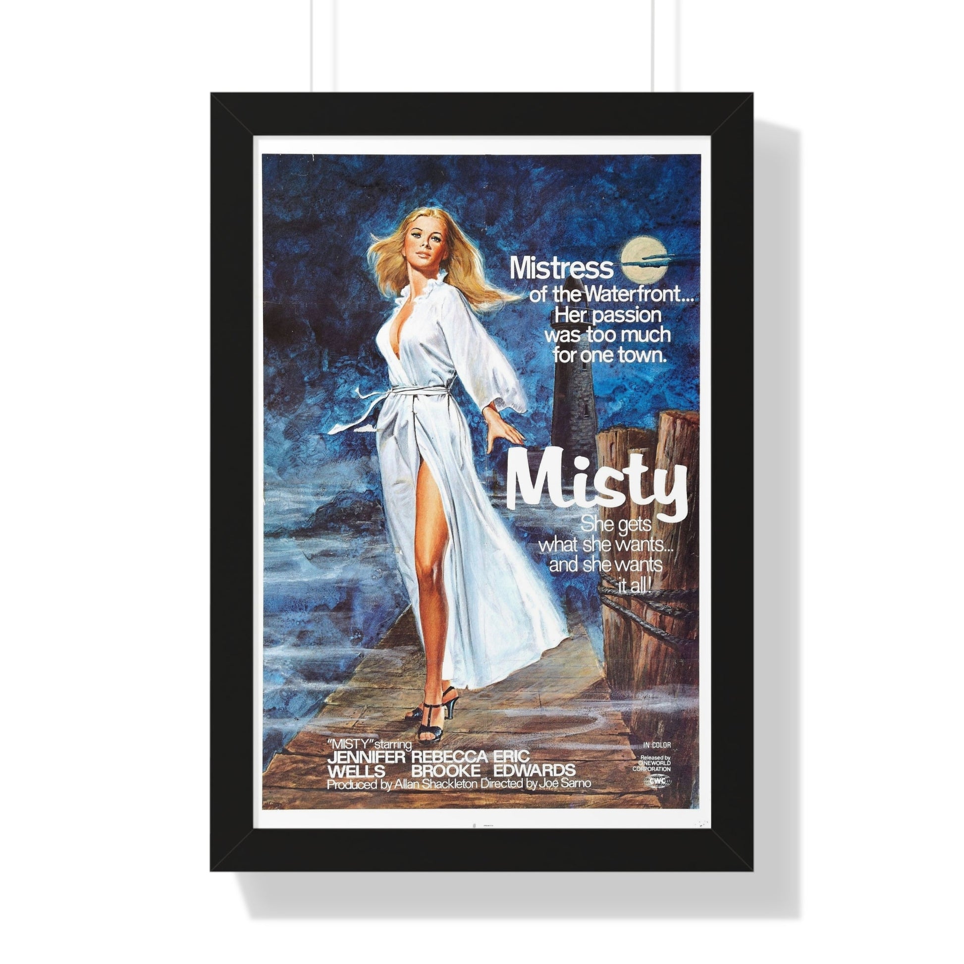 MISTY 1976 - Framed Movie Poster-16″ x 24″-The Sticker Space