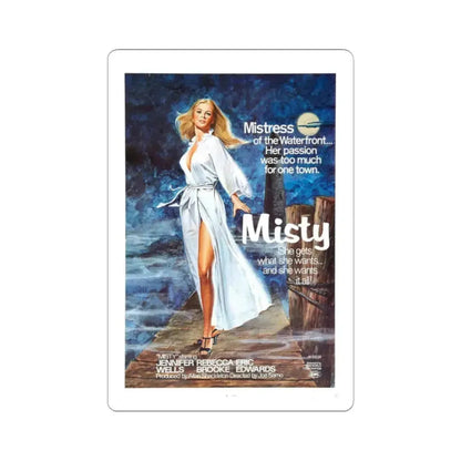 MISTY 1976 Movie Poster - STICKER Vinyl Kiss-Cut Decal 2 Inch White - The Sticker Space