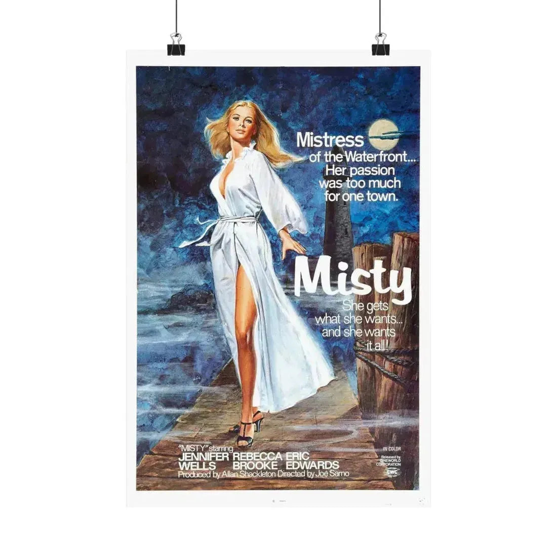 MISTY 1976 - Paper Movie Poster 12″ x 18″ Matte - The Sticker Space