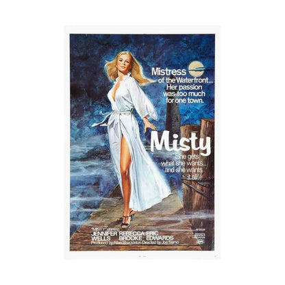 MISTY 1976 - Paper Movie Poster - The Sticker Space