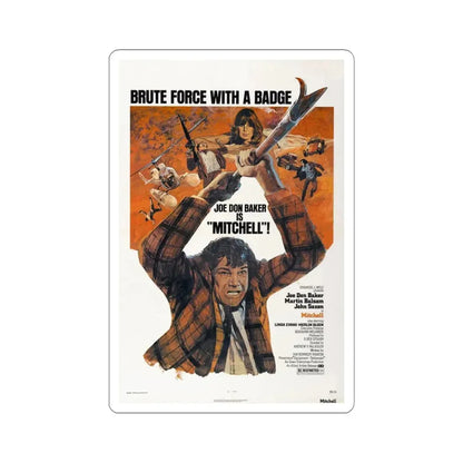 MITCHELL 1975 Movie Poster - STICKER Vinyl Kiss-Cut Decal 6 Inch White - The Sticker Space