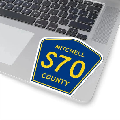 Mitchell County Route S70 IA (Iowa) (Road Sign) STICKER Vinyl Kiss-Cut Decal - The Sticker Space
