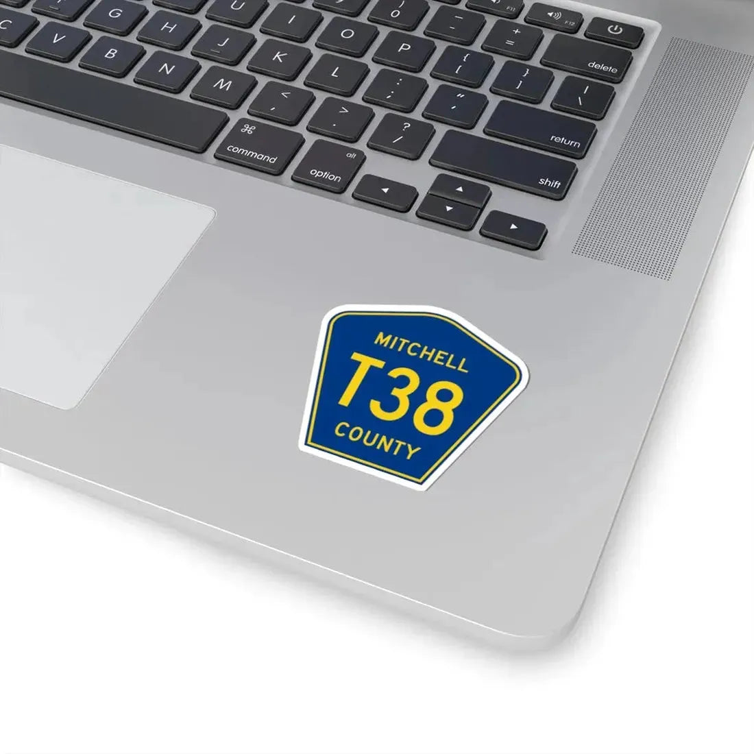 Mitchell County Route T38 IA (Iowa) (Road Sign) STICKER Vinyl Kiss-Cut Decal - The Sticker Space