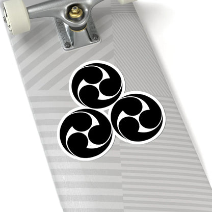 Mitsumori No background and Black color drawing (Japan) (Coat of Arms) STICKER Vinyl Kiss-Cut Decal - The Sticker Space