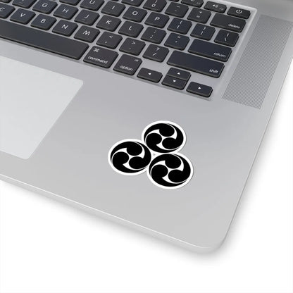 Mitsumori No background and Black color drawing (Japan) (Coat of Arms) STICKER Vinyl Kiss-Cut Decal - The Sticker Space