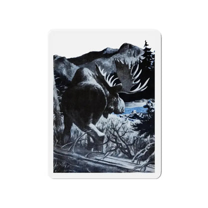 Mixed Bag, Bluebook Magazine, November 1955 (Magazine Illustration) Refrigerator Magnet 4 Inch - The Sticker Space