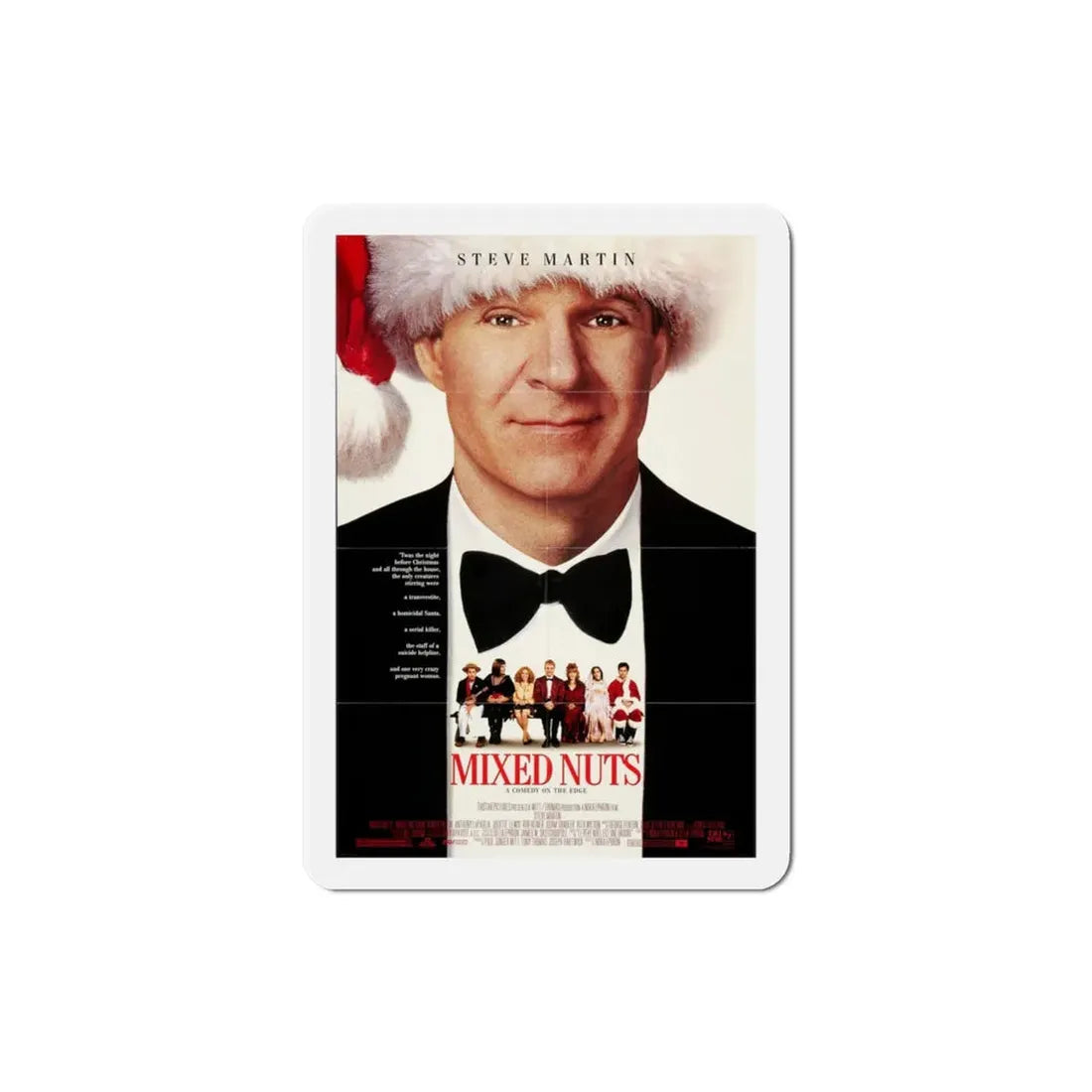 Mixed Nuts 1994 Movie Poster Refrigerator Magnet - The Sticker Space