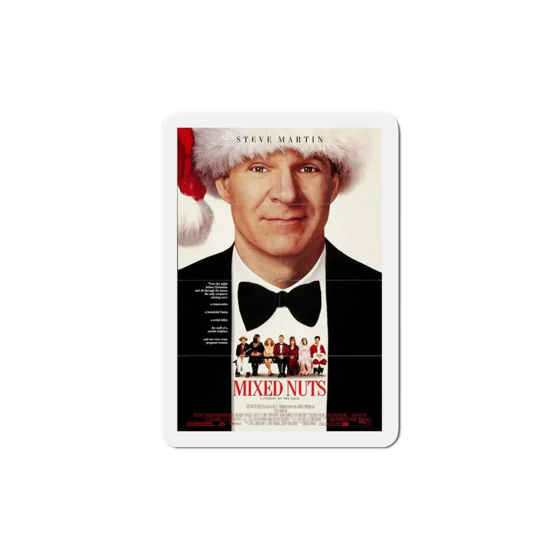 Mixed Nuts 1994 Movie Poster Refrigerator Magnet - The Sticker Space