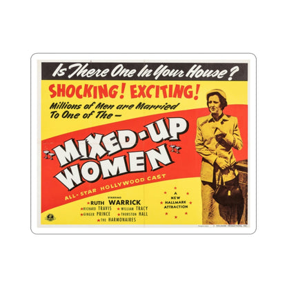 Mixed Up Women 1950 v2 Movie Poster STICKER Vinyl Die-Cut Decal-2 Inch-The Sticker Space