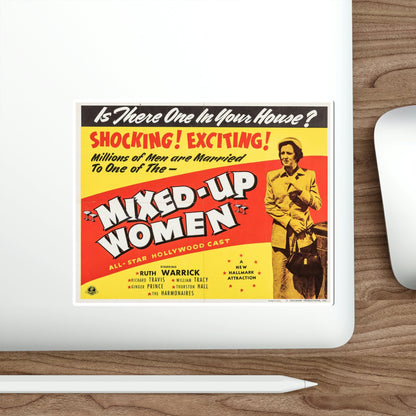 Mixed Up Women 1950 v2 Movie Poster STICKER Vinyl Die-Cut Decal-The Sticker Space