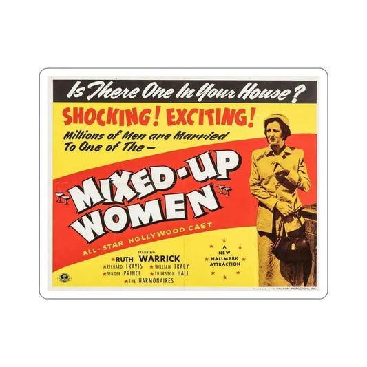Mixed Up Women 1950 v2 Movie Poster STICKER Vinyl Die-Cut Decal 6 Inch - The Sticker Space
