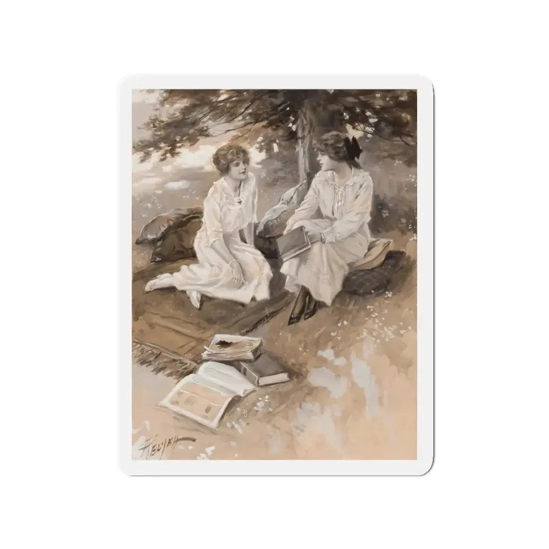 Mixing Bowl, The Youth's Companion magazine illustration, 1914 (Magazine Illustration) Refrigerator Magnet 3 Inch - The Sticker Space