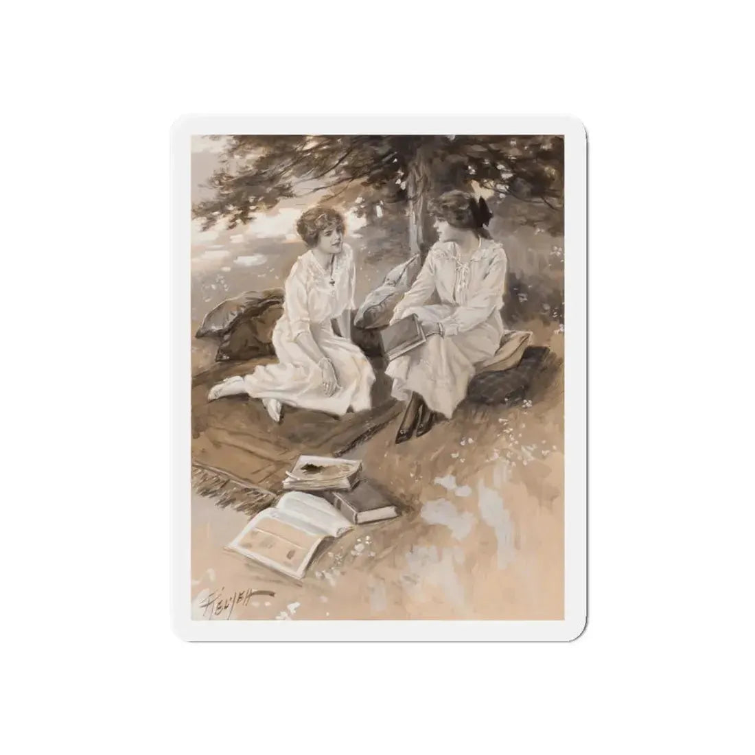 Mixing Bowl, The Youth's Companion magazine illustration, 1914 (Magazine Illustration) Refrigerator Magnet - The Sticker Space