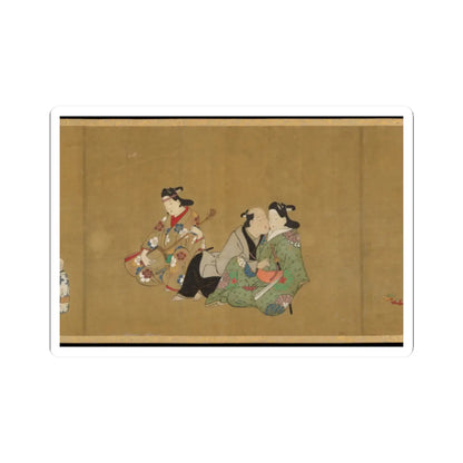 Miyagawa Chōshun 宮川長春 - Handscroll of Ten Homoerotic (Nanshoku) Scenes - early 18th century v2 - STICKER Vinyl Kiss-Cut Decal