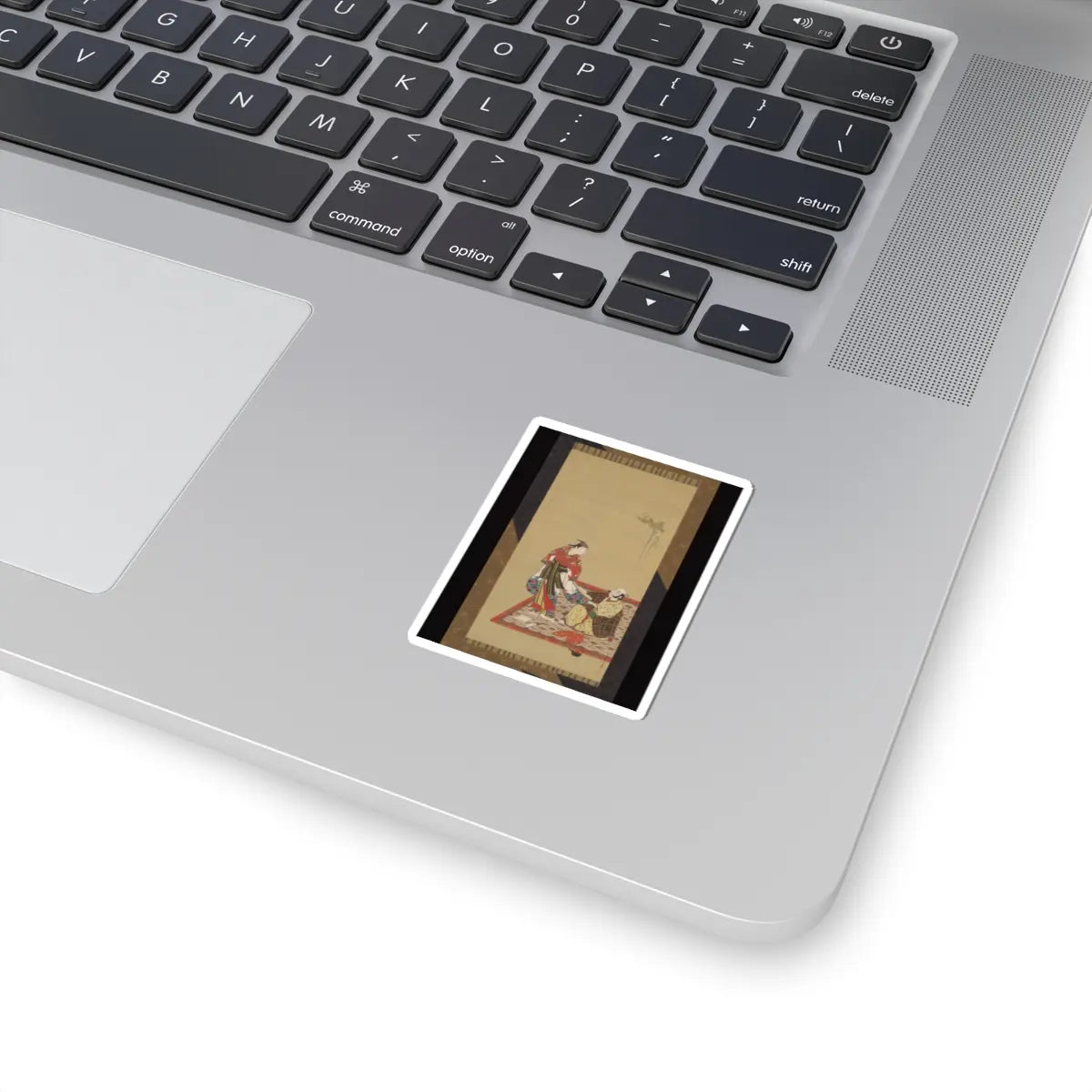 Miyagawa Isshō - Samurai and Wakashu (Male Youth) - early 18th century v1 - STICKER Vinyl Kiss-Cut Decal