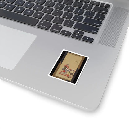 Miyagawa Isshō - Samurai and Wakashu (Male Youth) - early 18th century v1 - STICKER Vinyl Kiss-Cut Decal
