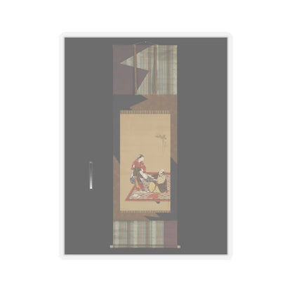 Miyagawa Isshō - Samurai and Wakashu (Male Youth) - early 18th century v2 - STICKER Vinyl Kiss-Cut Decal