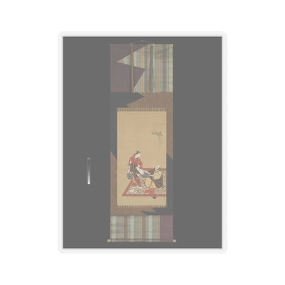 Miyagawa Isshō - Samurai and Wakashu (Male Youth) - early 18th century v2 - STICKER Vinyl Kiss-Cut Decal