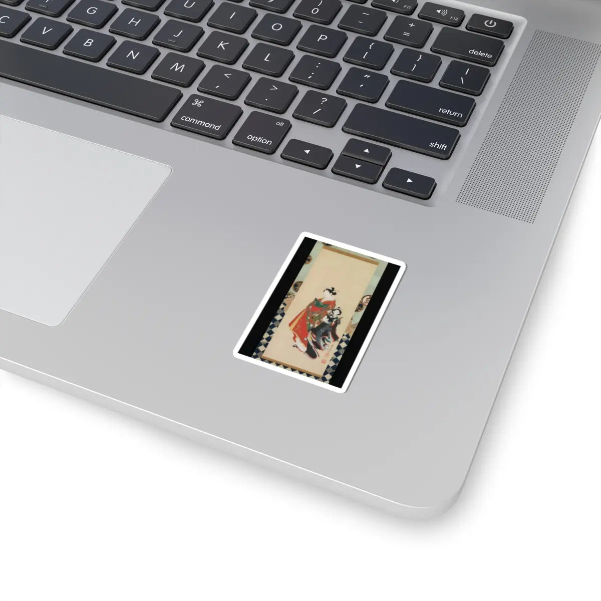 Miyagawa (Katsukawa) Shunsui - Courtesan and Attendants - late 18th century v1 - STICKER Vinyl Kiss-Cut Decal