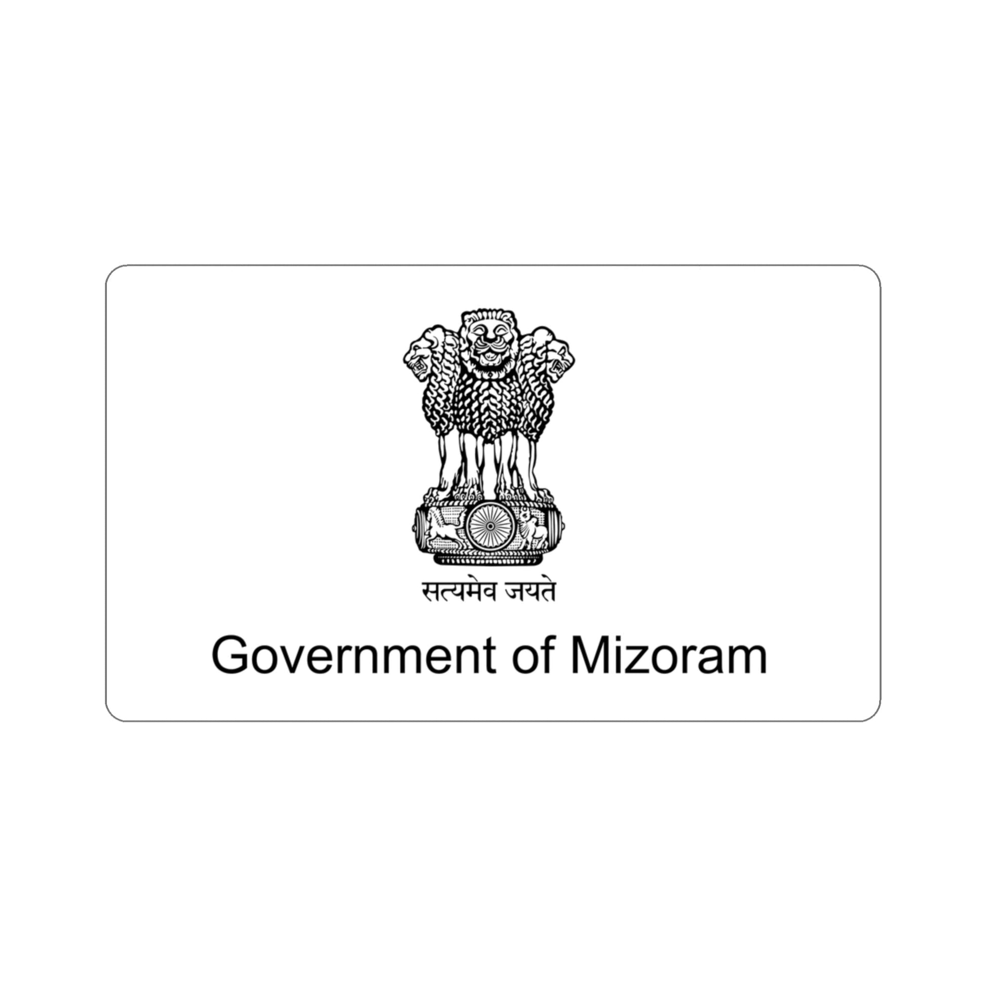 Mizoram Flag (India) STICKER Vinyl Die-Cut Decal-3 Inch-The Sticker Space