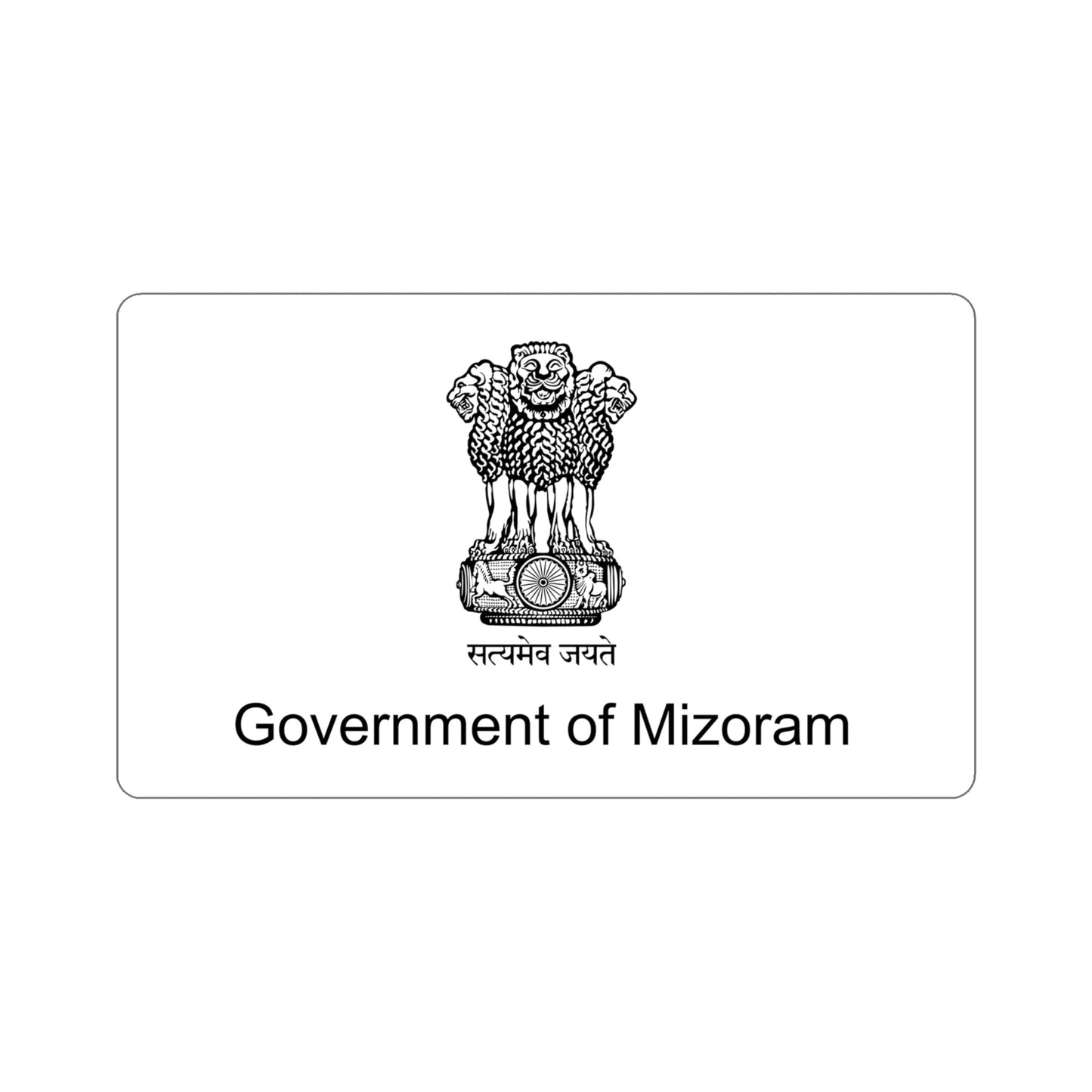 Mizoram Flag (India) STICKER Vinyl Die-Cut Decal-5 Inch-The Sticker Space